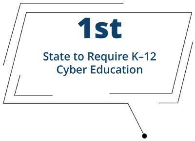 1st state to require K-12 Cyber Education.