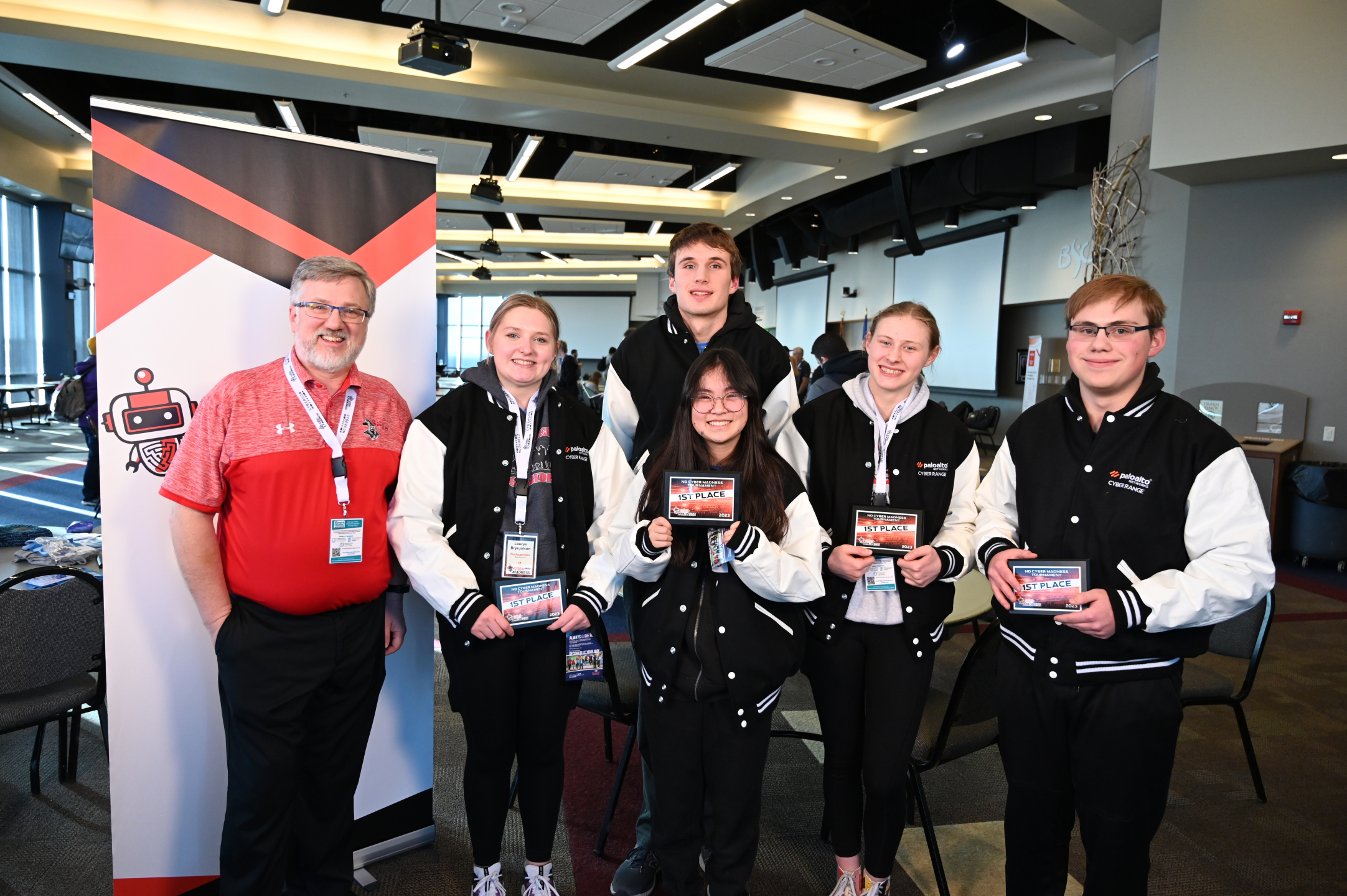 Red River High School team took first placed at the 2023 ND Cyber Madness Tournament High School 