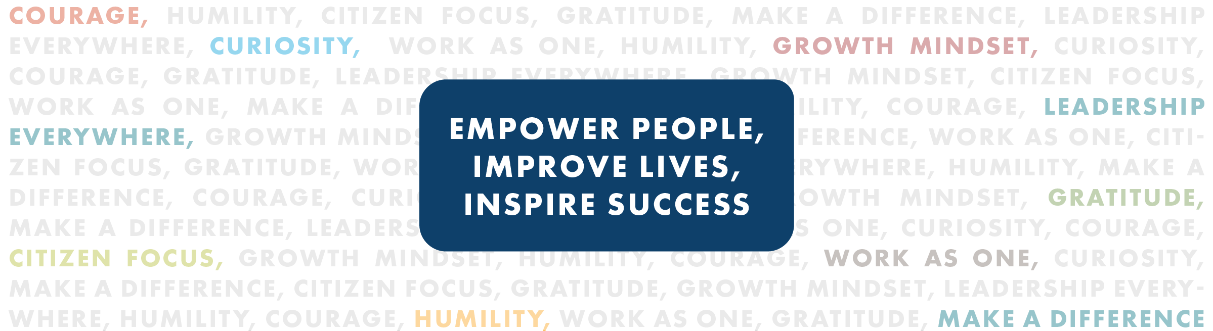 Empower People, Improve Lives, Inspire Success